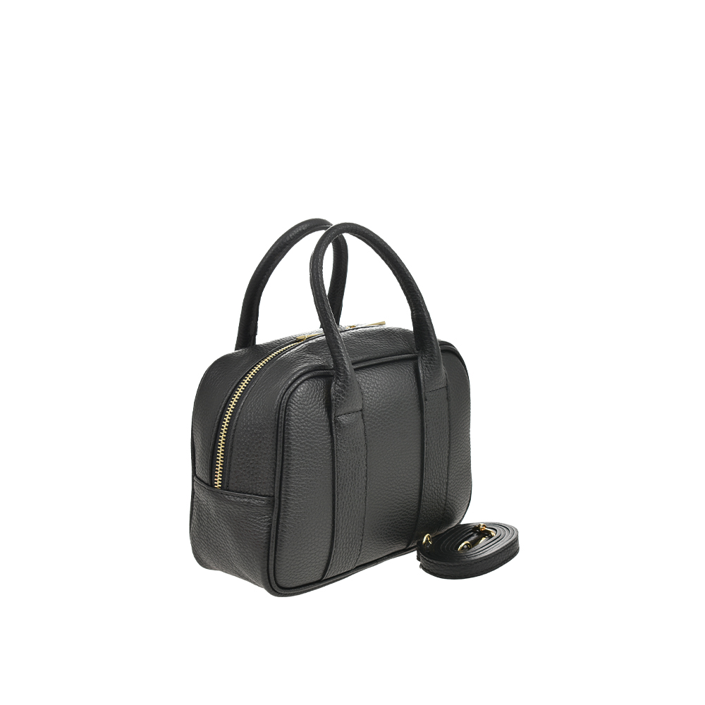 Geanta de mana din piele naturala Antonia Moretti AM1446, Negru, #2, Bagsy