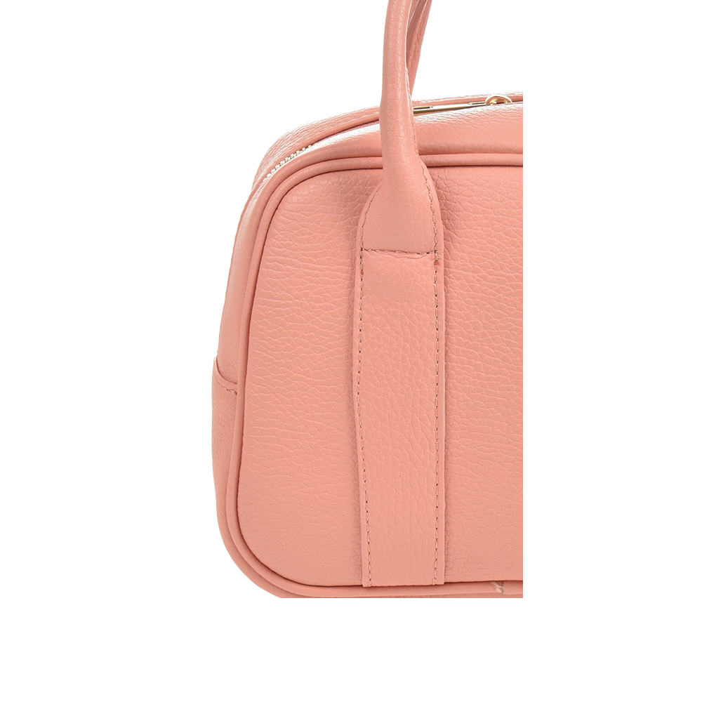 Geanta de mana din piele naturala Antonia Moretti AM1446, Roz Somon, #5, Bagsy