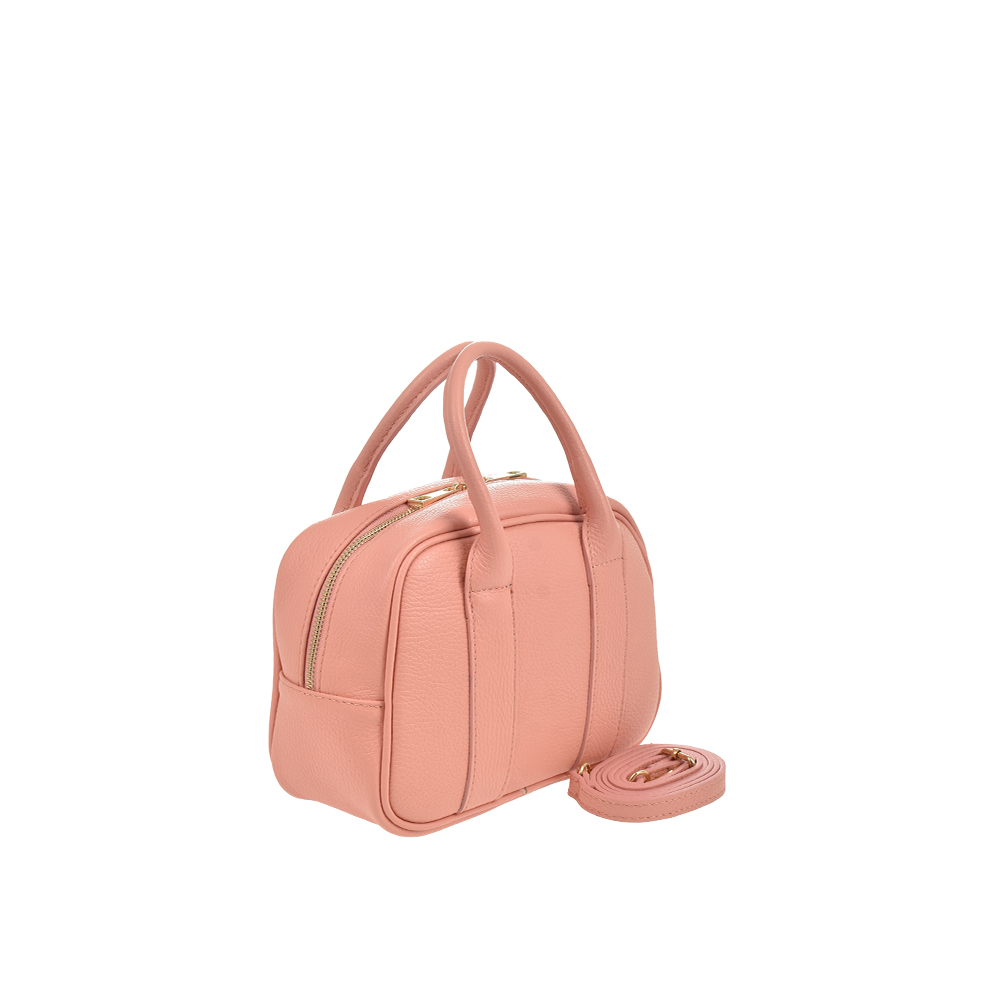 Geanta de mana din piele naturala Antonia Moretti AM1446, Roz Somon, #2, Bagsy