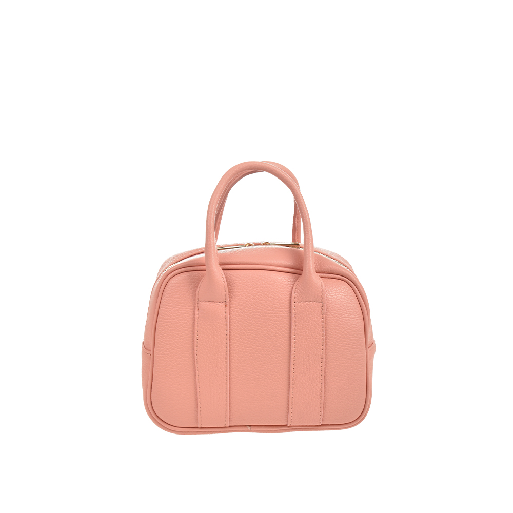 Geanta de mana din piele naturala Antonia Moretti AM1446, Roz Somon, #3, Bagsy