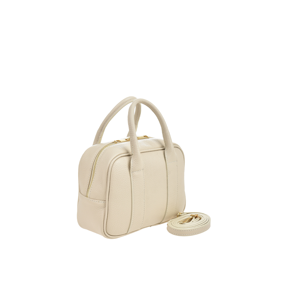 Geanta de mana din piele naturala Antonia Moretti AM1446, Bej, #2, Bagsy