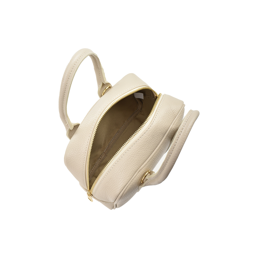 Geanta de mana din piele naturala Antonia Moretti AM1446, Bej, #4, Bagsy