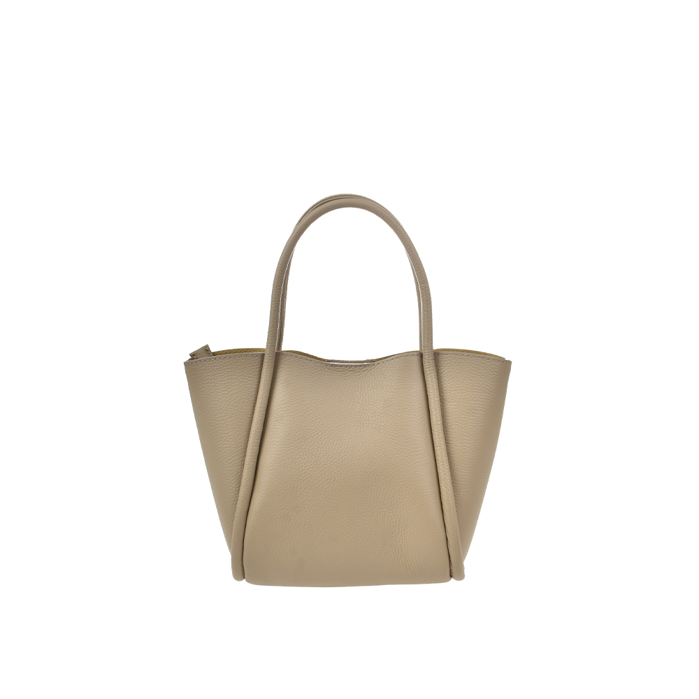 Geanta de mana din piele naturala Chiara Canotti CC1449, Grej, #3, Bagsy