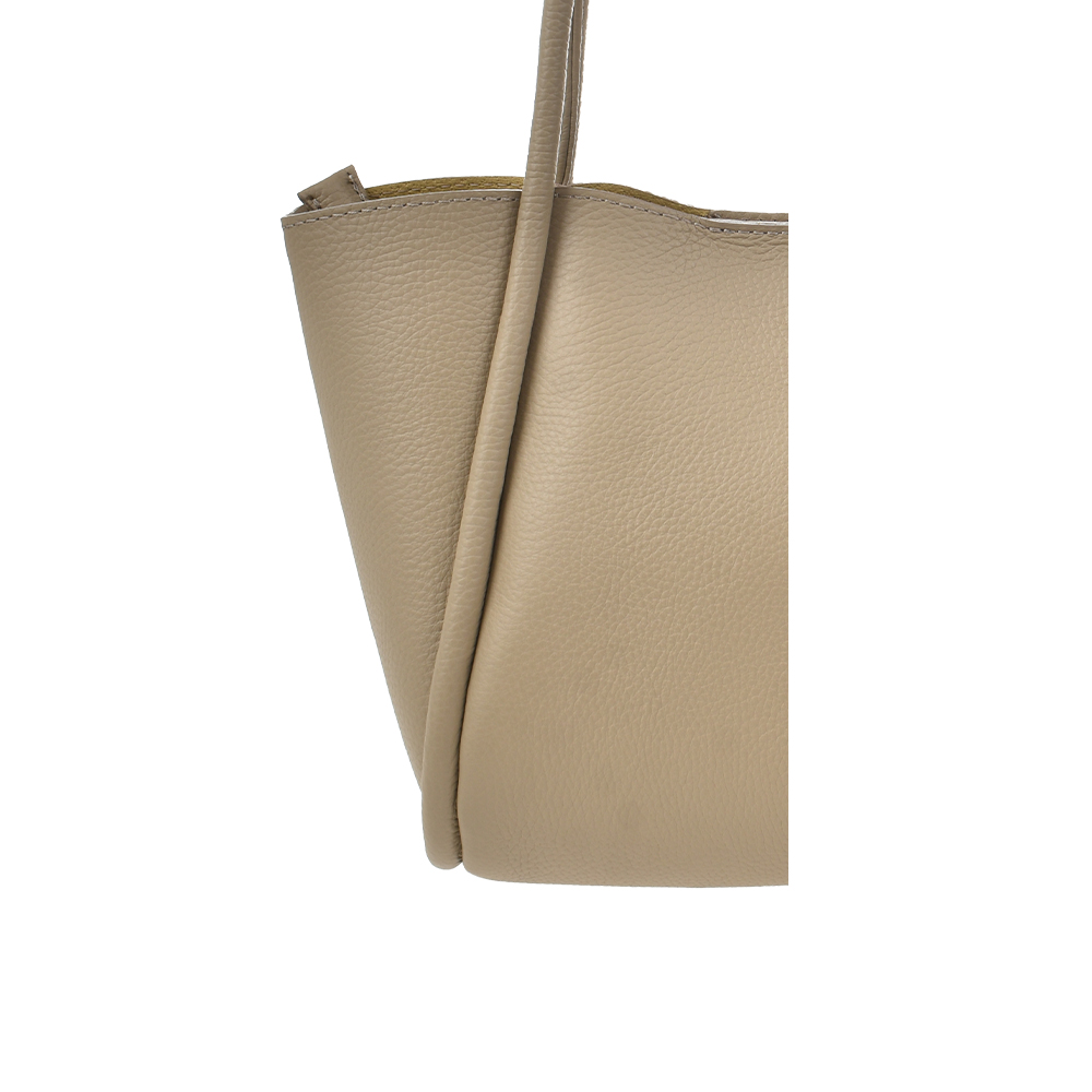 Geanta de mana din piele naturala Chiara Canotti CC1449, Grej, #5, Bagsy