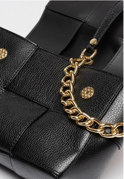 Geanta de umar din piele ecologica Antonia Moretti AM1451, Negru, #4, Bagsy