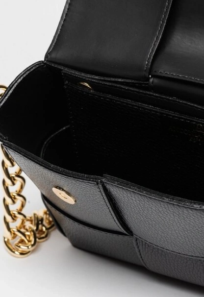 Geanta de umar din piele ecologica Antonia Moretti AM1451, Negru, #3, Bagsy