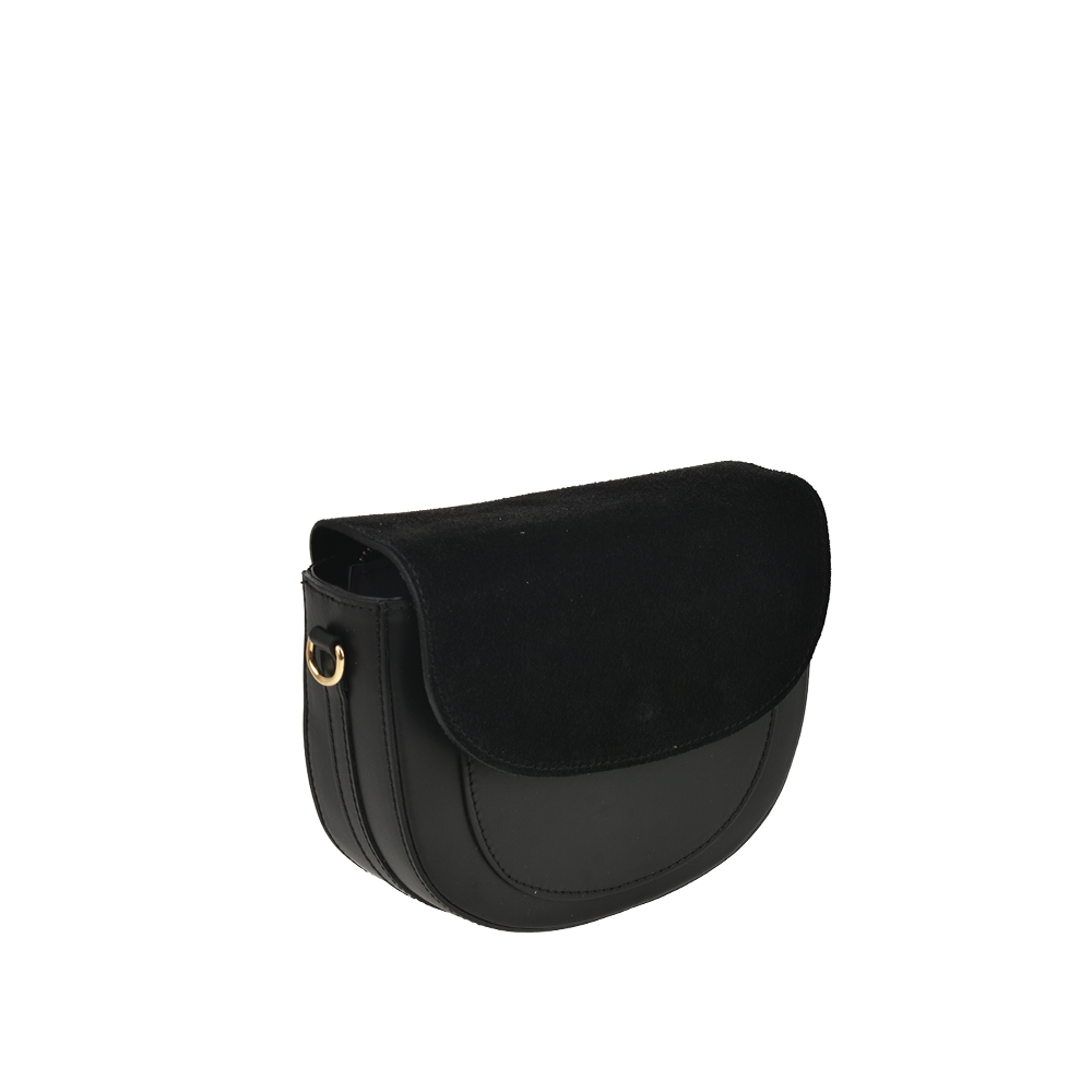 Geanta de umar din piele naturala Antonia Moretti AM1452, Negru, #2, Bagsy