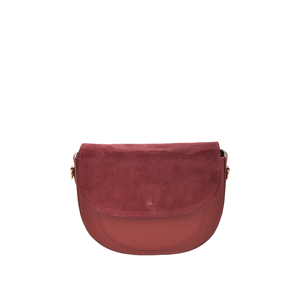Geanta de umar din piele naturala Antonia Moretti AM1452, Rosu inchis, #1, Bagsy