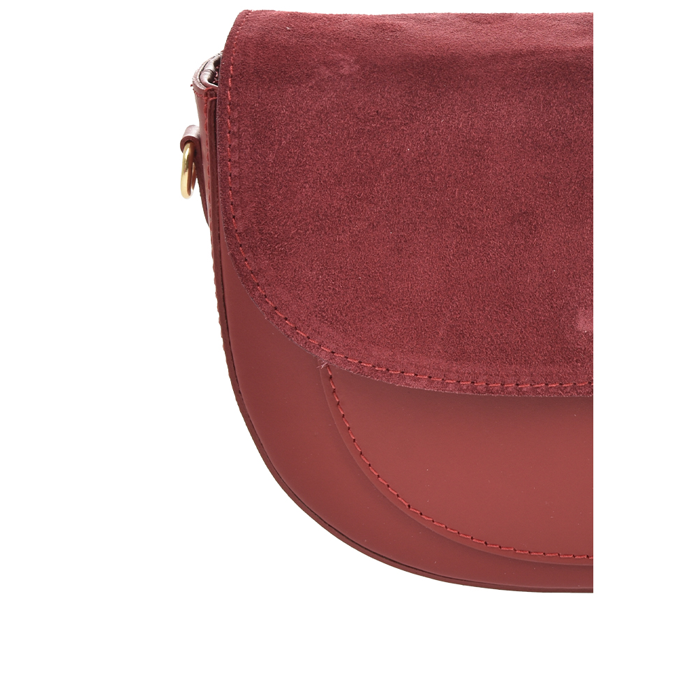 Geanta de umar din piele naturala Antonia Moretti AM1452, Rosu inchis, #5, Bagsy