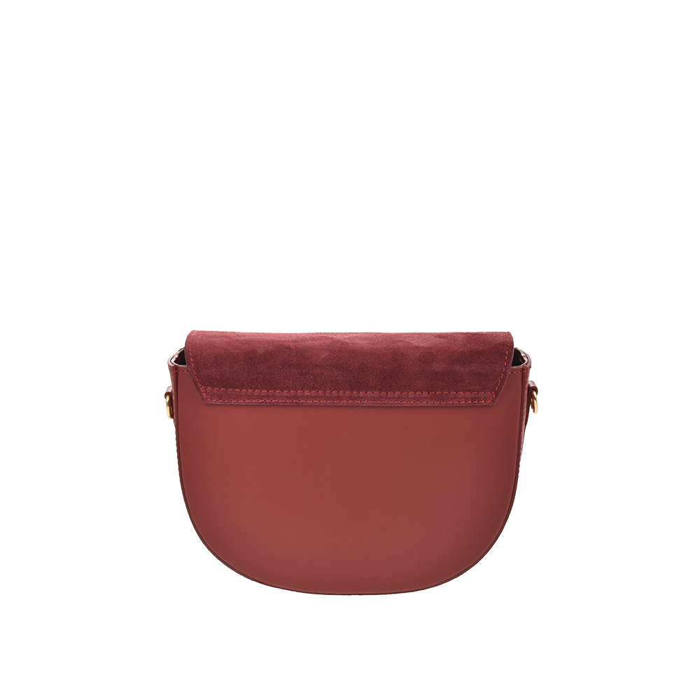 Geanta de umar din piele naturala Antonia Moretti AM1452, Rosu inchis, #3, Bagsy