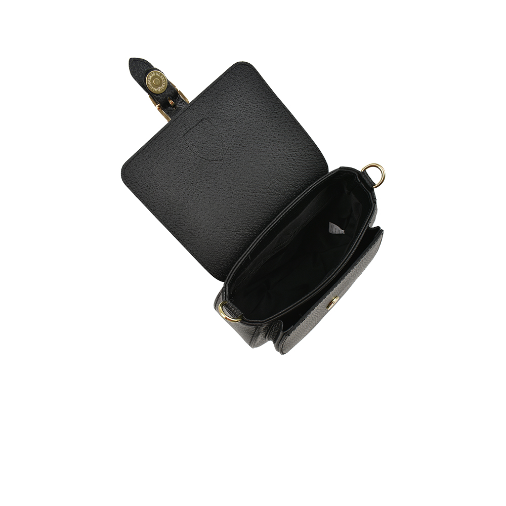 Geanta de umar din piele naturala Antonia Moretti AM1455, Negru, #4, Bagsy