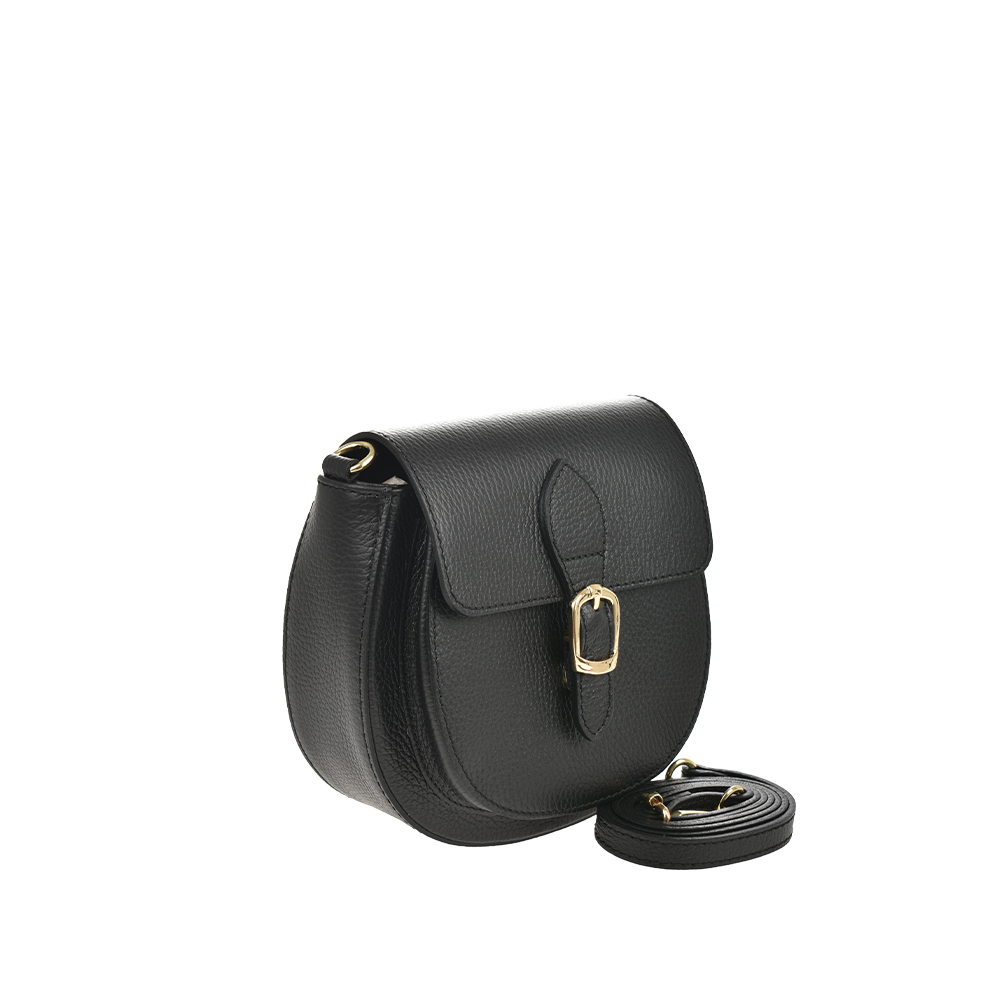 Geanta de umar din piele naturala Antonia Moretti AM1455, Negru, #2, Bagsy