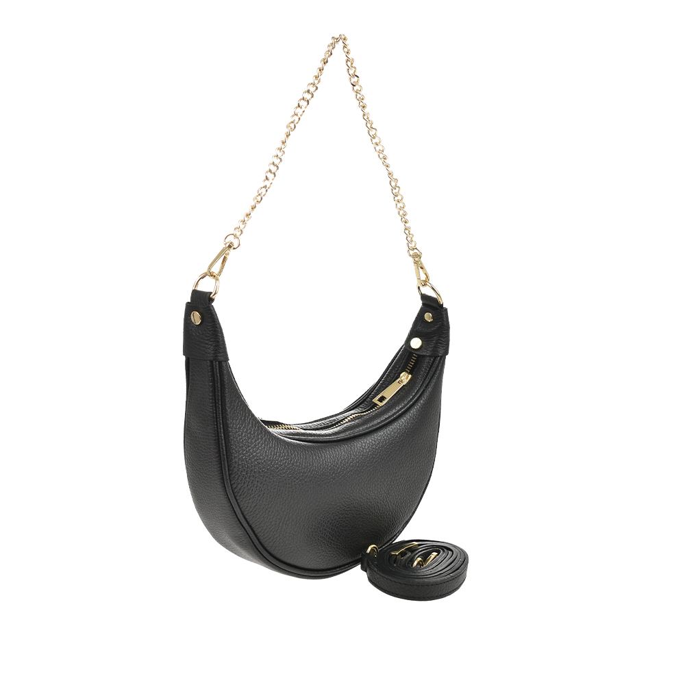 Geanta de mana din piele naturala Antonia Moretti AM1457, Negru, #2, Bagsy