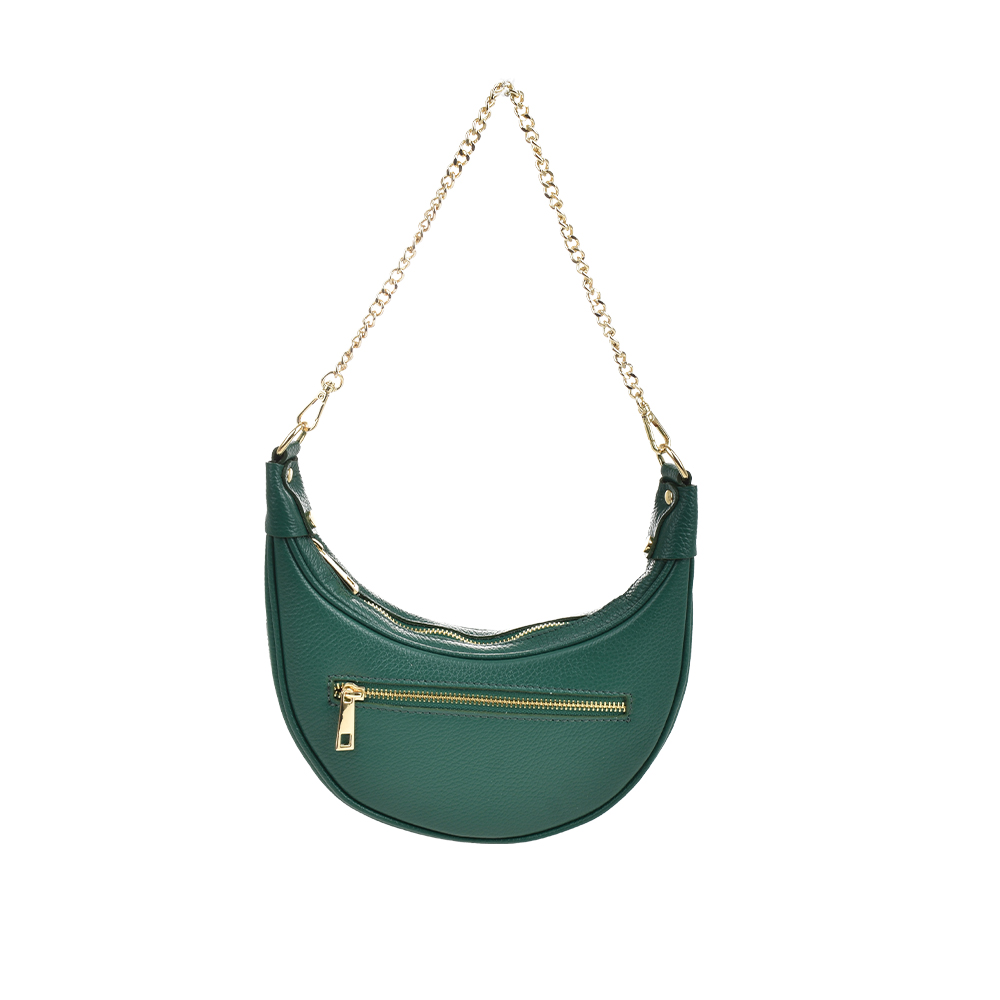 Geanta de mana din piele naturala Antonia Moretti AM1457, Verde, #3, Bagsy