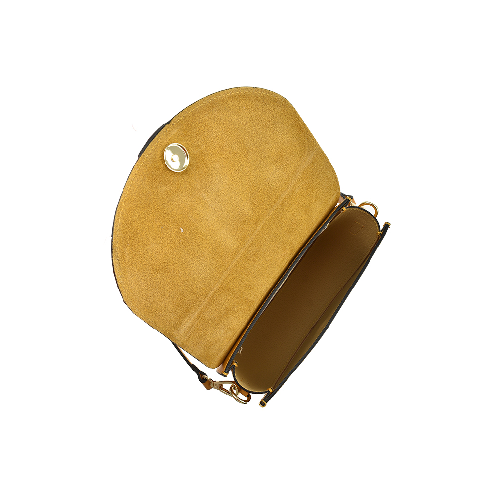 Geanta de mana din  piele naturala Antonia Moretti AM1463, Galben, #4, Bagsy