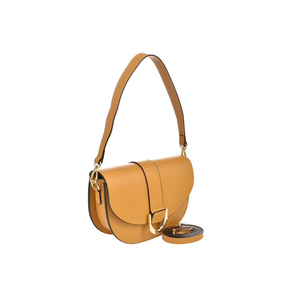 Geanta de mana din  piele naturala Antonia Moretti AM1463, Galben, #2, Bagsy