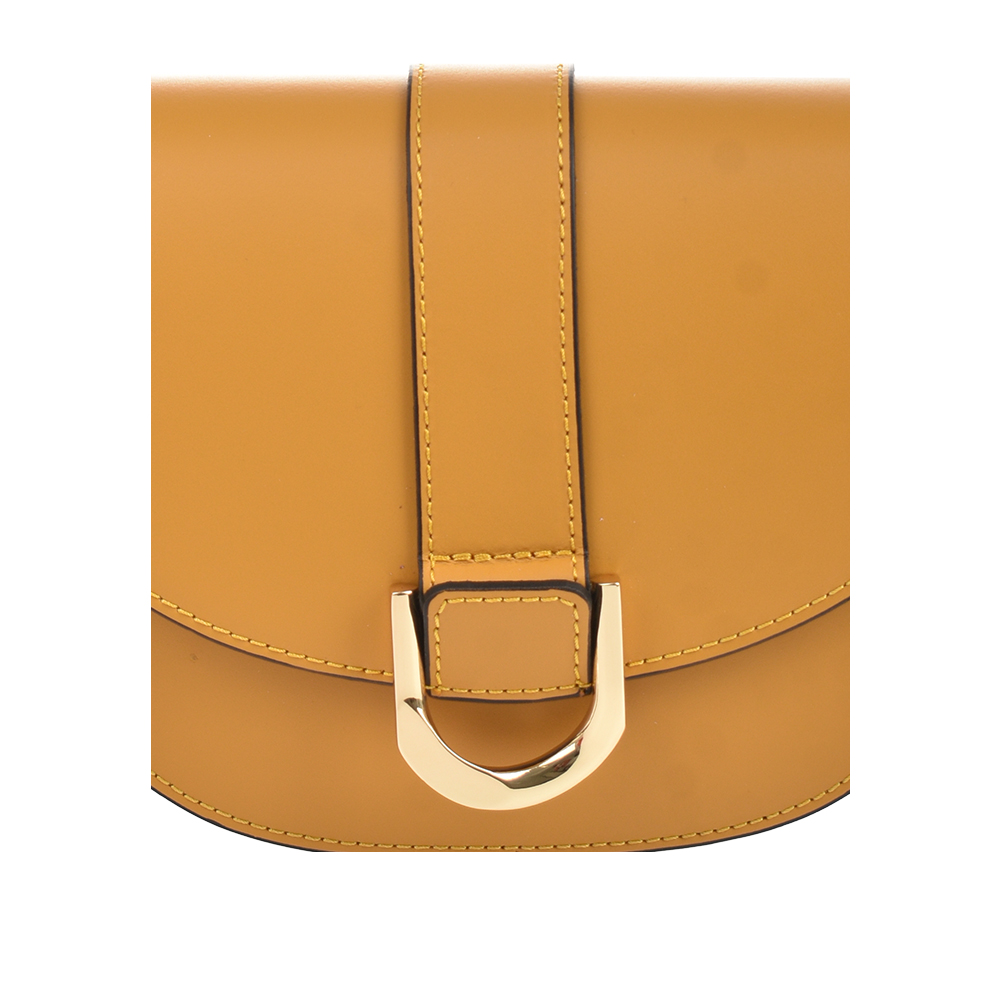 Geanta de mana din  piele naturala Antonia Moretti AM1463, Galben, #5, Bagsy