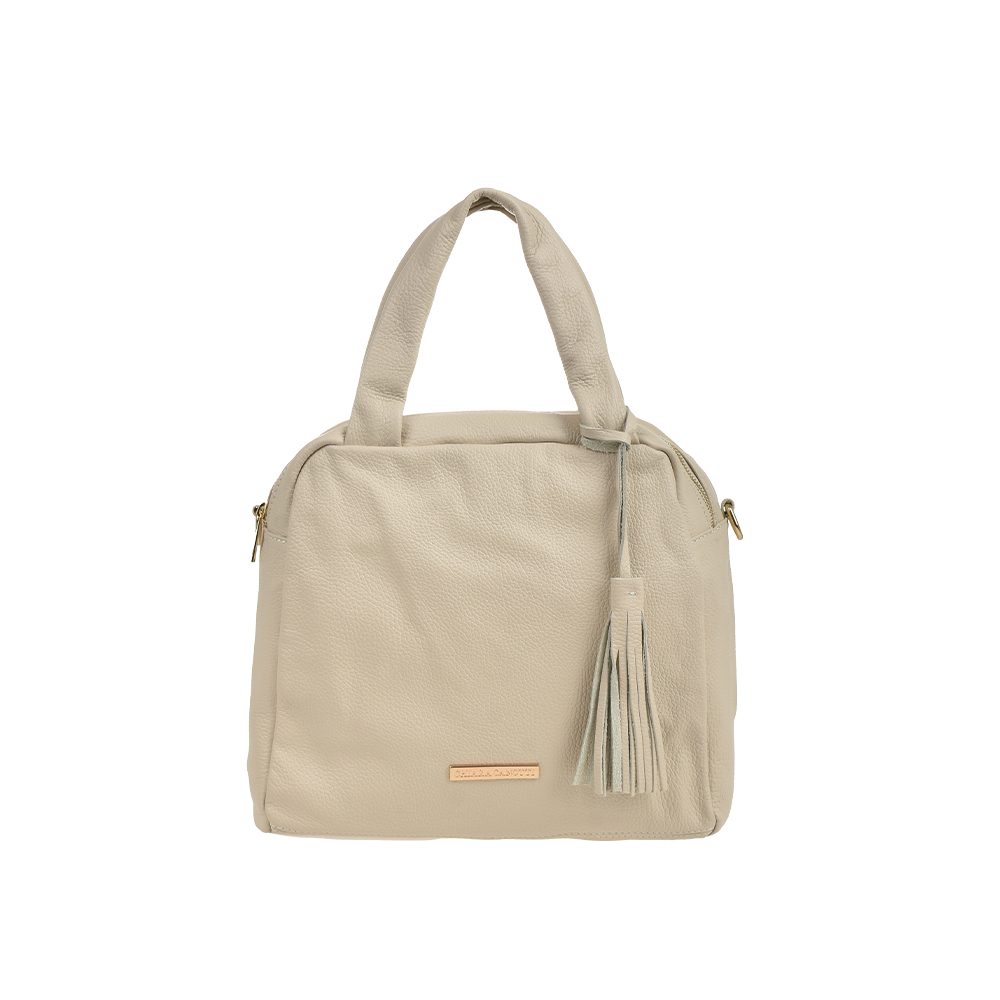 Geanta de mana din piele naturala Chiara Canotti CC1464, Bej, #1, Bagsy