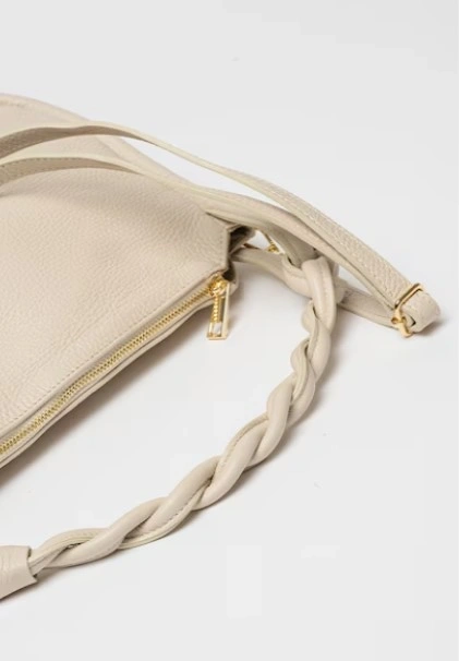 Geanta de mana din piele naturala Chiara Canotti CC1465, Beige, #3, Bagsy