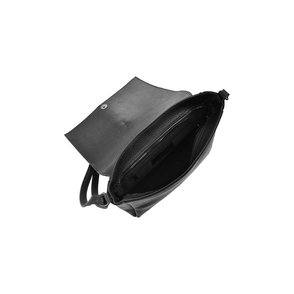 Geanta de umar din piele naturala Antonia Moretti AM1466, Negru, #4, Bagsy