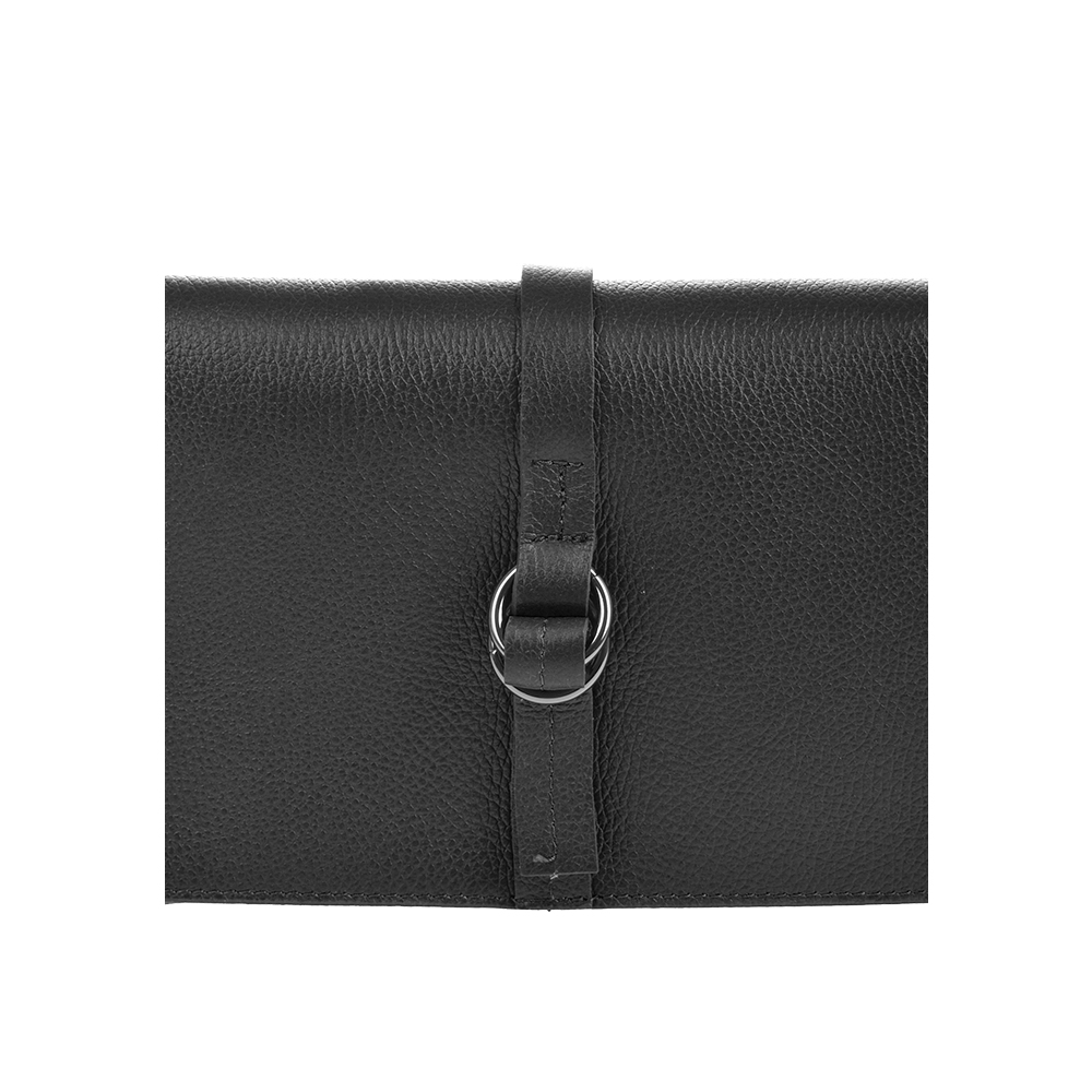 Geanta de umar din piele naturala Antonia Moretti AM1466, Negru, #5, Bagsy