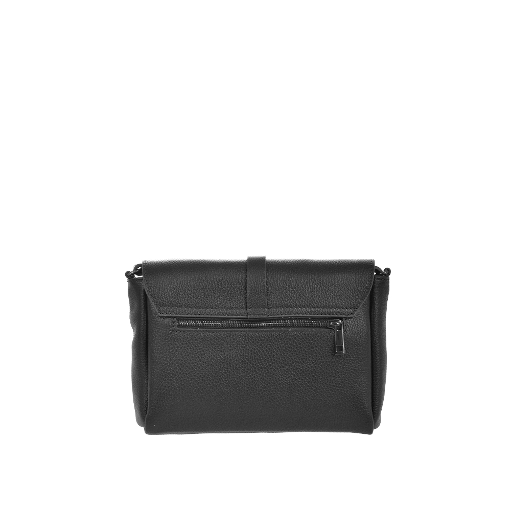 Geanta de umar din piele naturala Antonia Moretti AM1466, Negru, #3, Bagsy