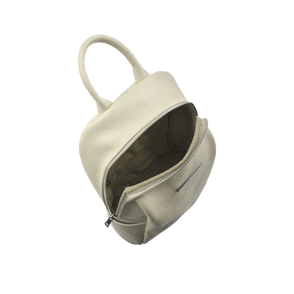 CRucsac dama din piele naturala Chiara Canotti CC1470, Bej, #4, Bagsy