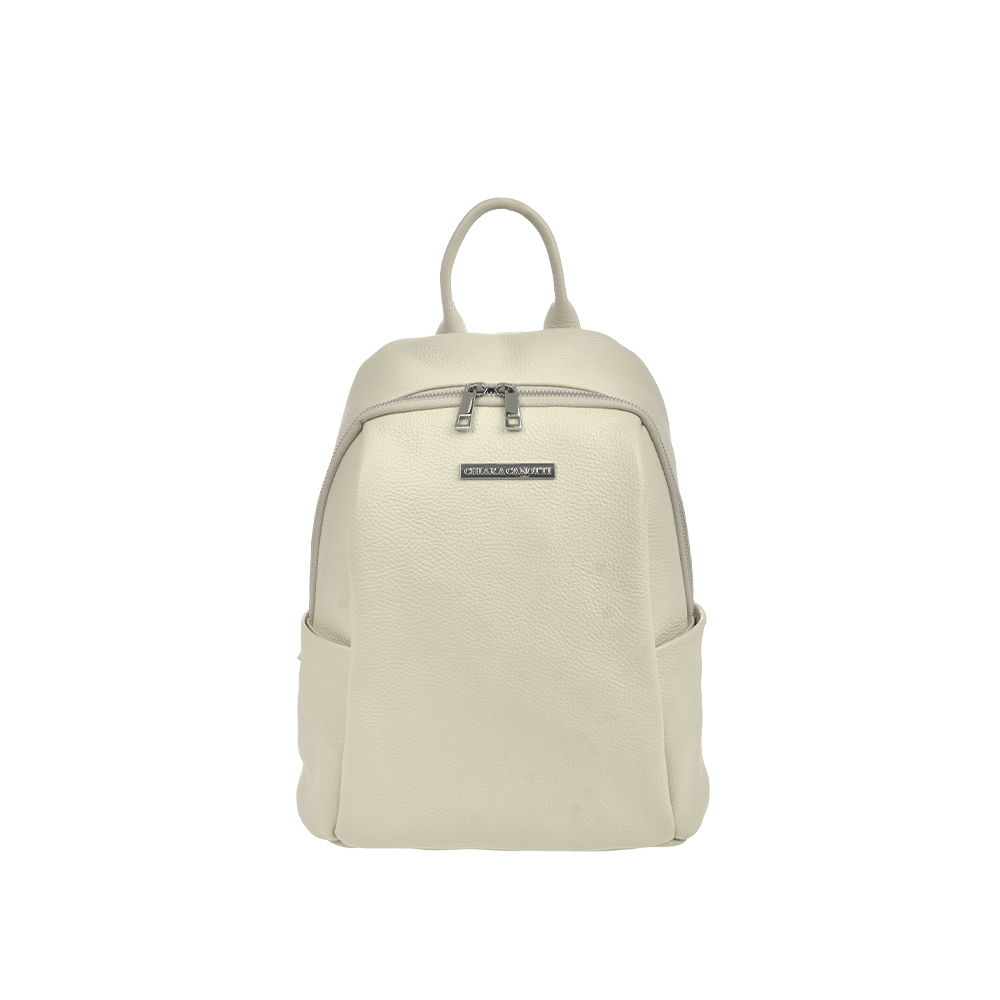 CRucsac dama din piele naturala Chiara Canotti CC1470, Bej, #1, Bagsy