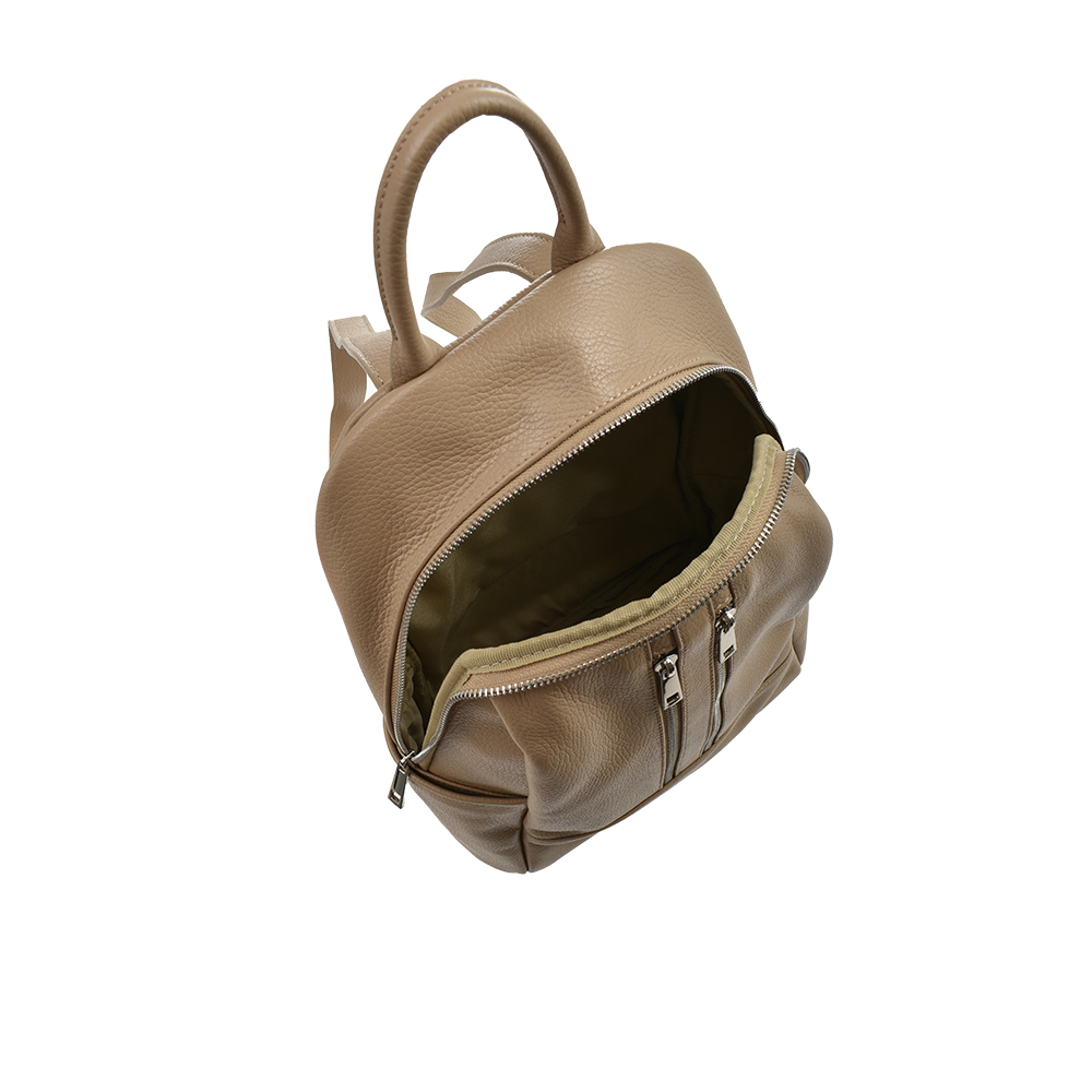 Rucsac dama din piele naturala Chiara Canotti CC1471, Grej, #4, Bagsy