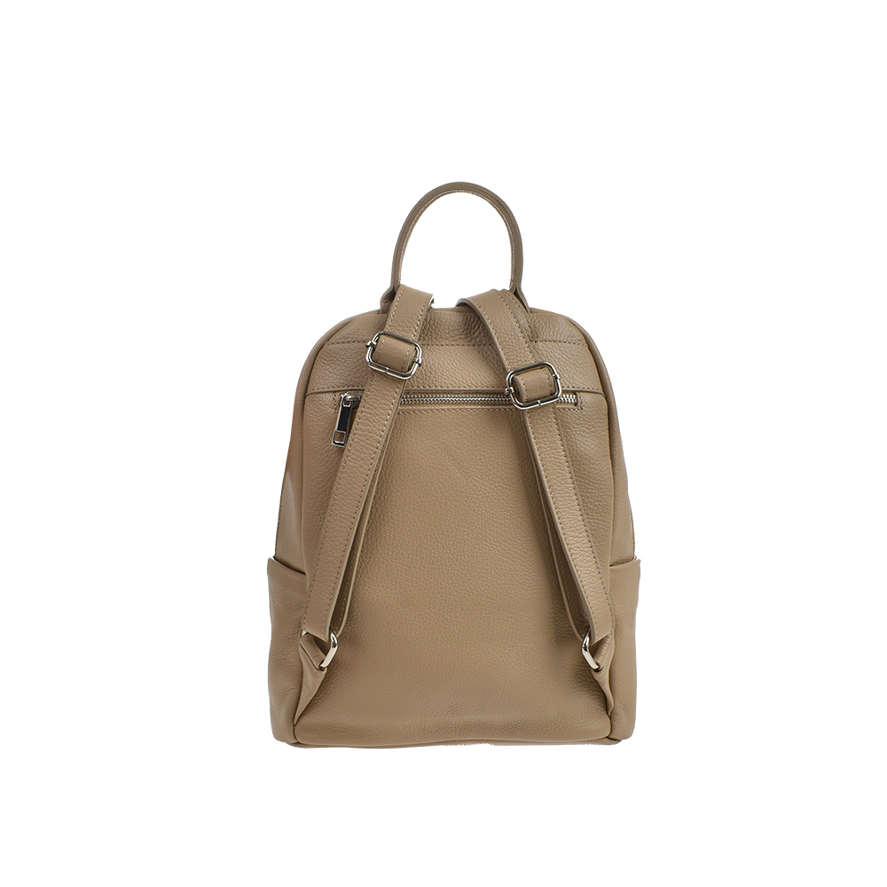 Rucsac dama din piele naturala Chiara Canotti CC1471, Grej, #3, Bagsy