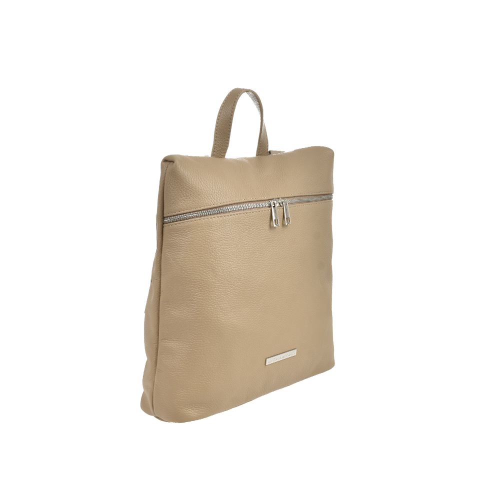Rucsac dama din piele naturala Antonia Moretti AM1472, Grej, #2, Bagsy