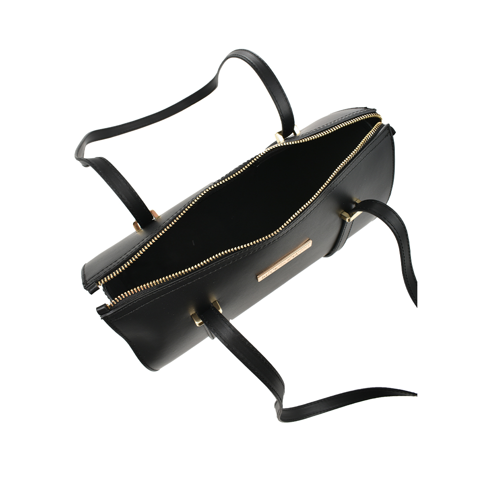 Geanta de umar din piele naturala Antonia Moretti AM1473, Negru, #4, Bagsy