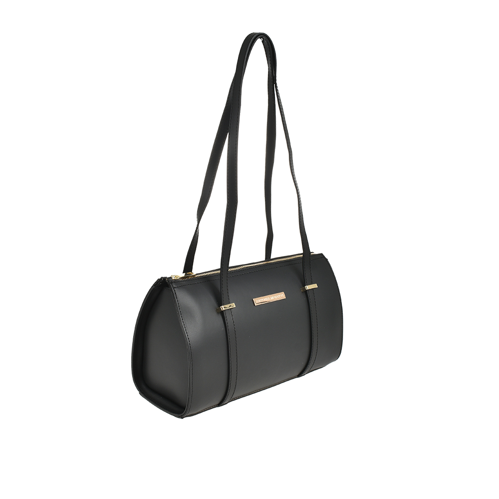 Geanta de umar din piele naturala Antonia Moretti AM1473, Negru, #2, Bagsy