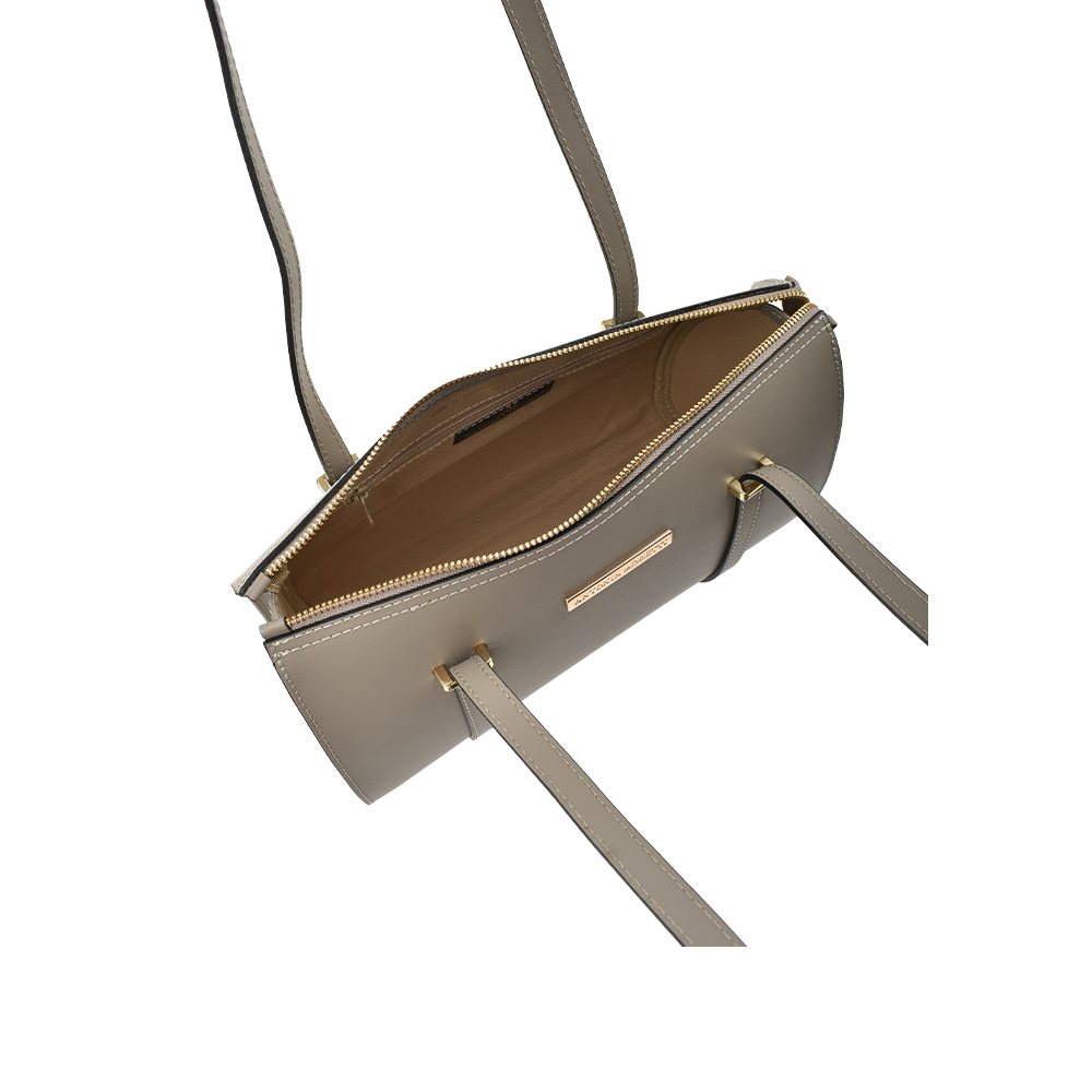 Geanta de umar din piele naturala Antonia Moretti AM1473, Grej, #4, Bagsy