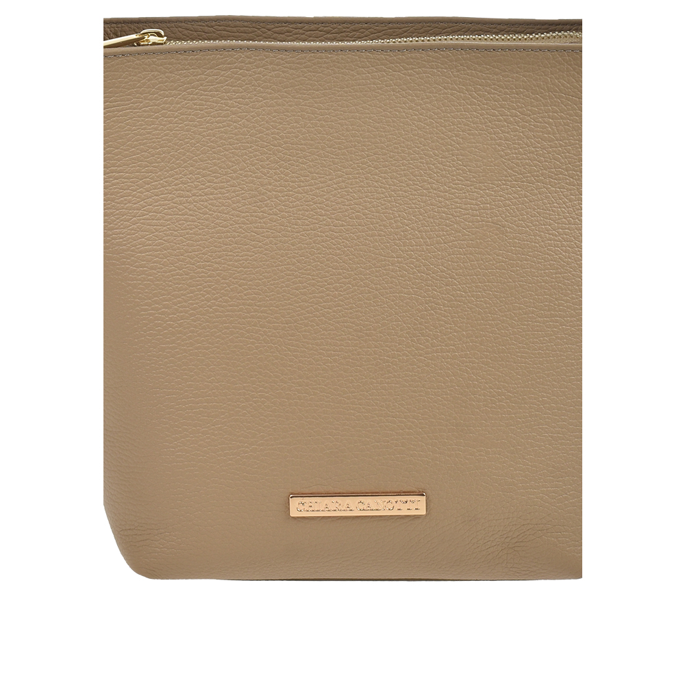 Geanta de mana din piele naturala Chiara Canotti CC1477, Grej, #5, Bagsy