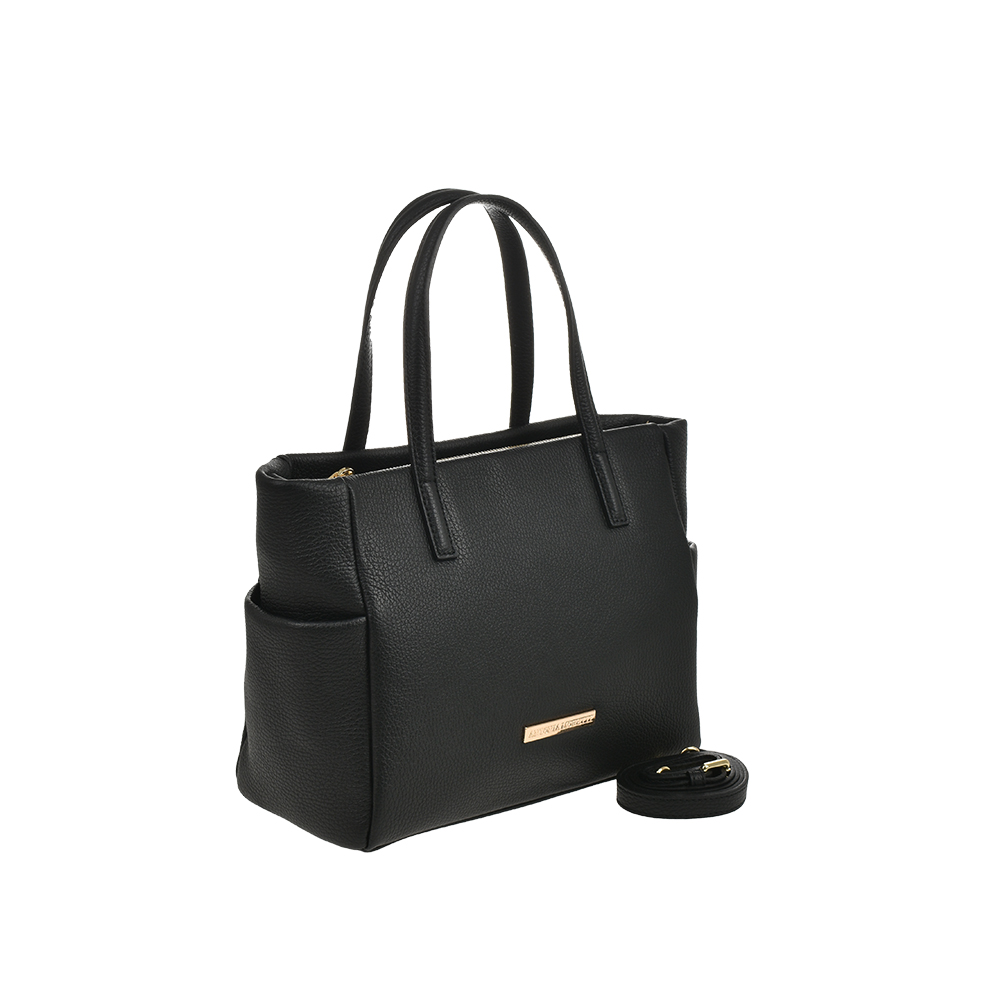 Geanta de mana din piele naturala Antonia Moretti AM1478, Negru, #2, Bagsy