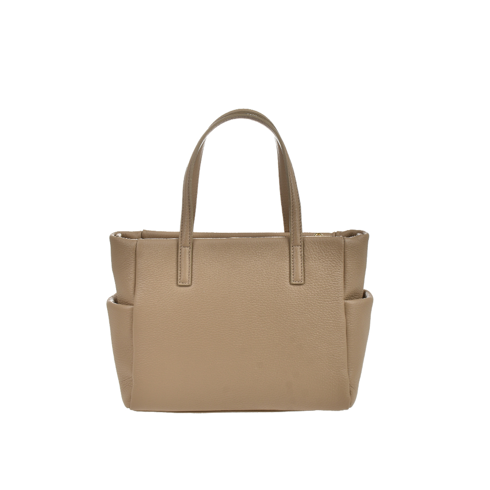 Geanta de mana din piele naturala Antonia Moretti AM1478, Grej, #3, Bagsy