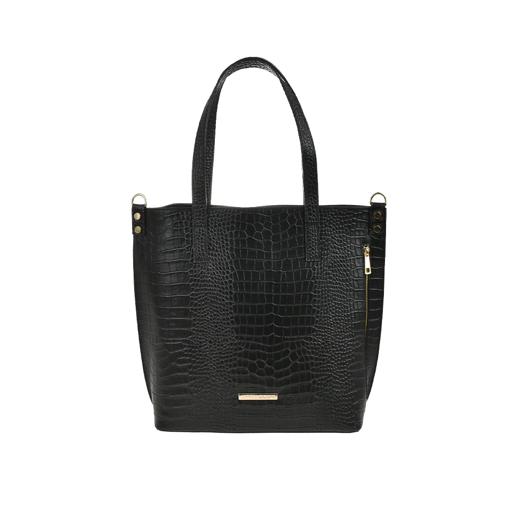 Geanta de mana din piele naturala Chiara Canotti CC1480, Nero, #1, Bagsy