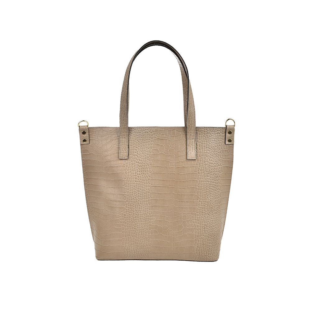 Geanta de mana din piele naturala Chiara Canotti CC1480, Grej, #3, Bagsy