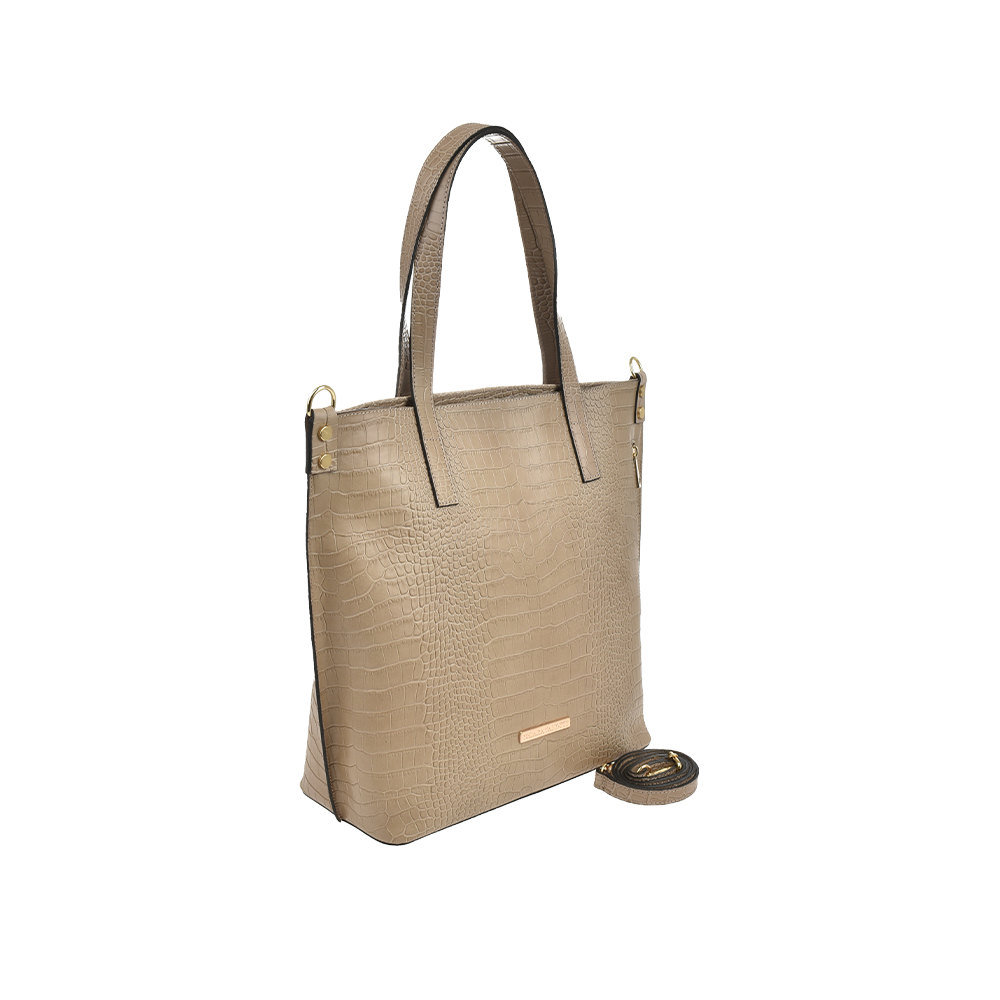 Geanta de mana din piele naturala Chiara Canotti CC1480, Grej, #2, Bagsy