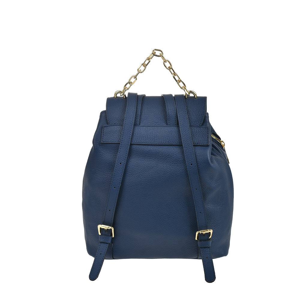 Rucsac dama din piele naturala Antonia Moretti AM1481, Albastru inchis, #3, Bagsy