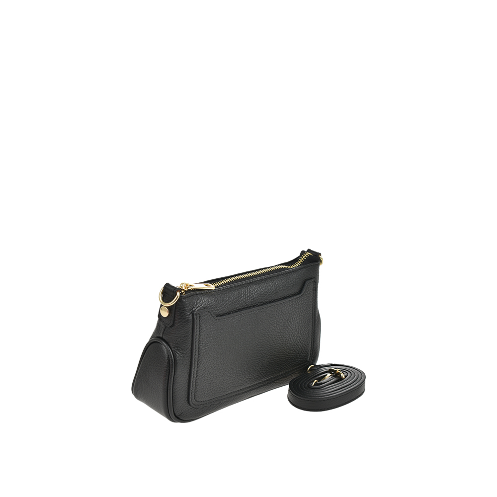 Geanta de umar din piele naturala Chiara Canotti CC1483, Negru, #2, Bagsy