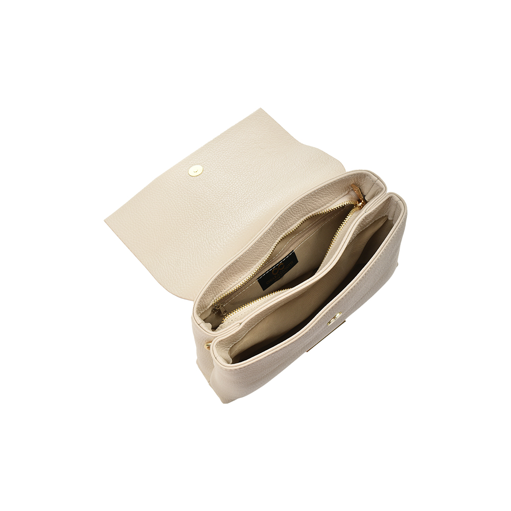 Geanta de umar din piele naturala Chiara Canotti CC1485, Bej, #4, Bagsy