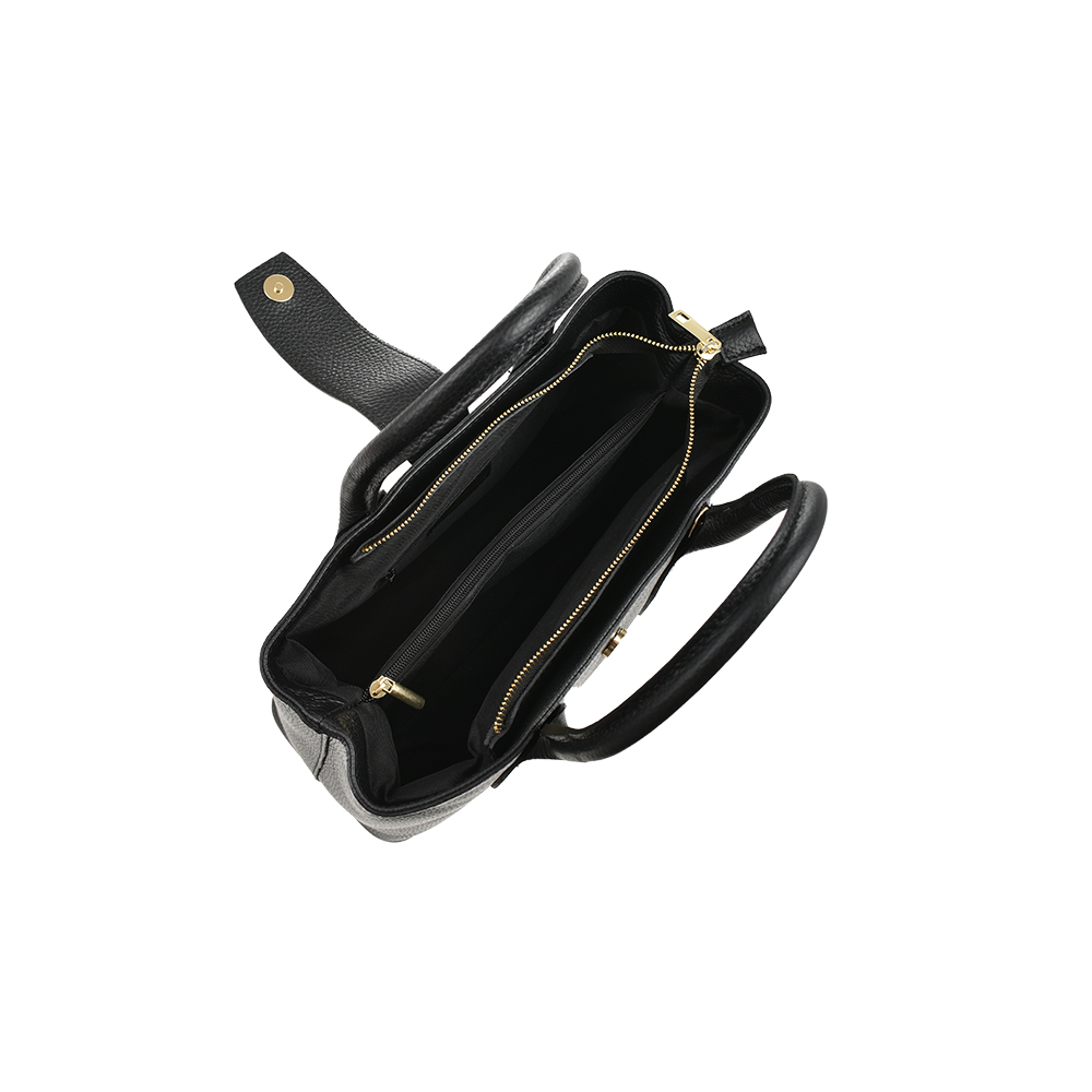 Geanta dama din piele naturala Antonia Moretti AM1488, Negru, #4, Bagsy