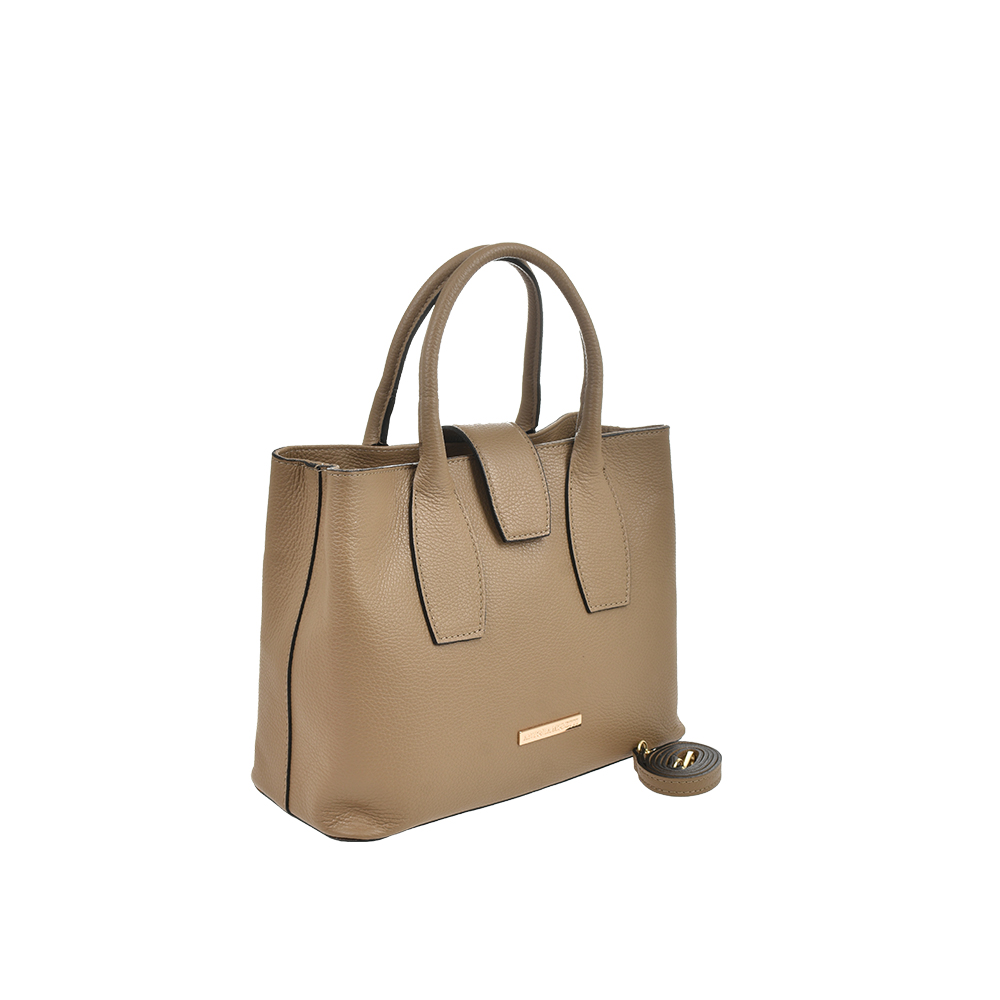 Geanta dama din piele naturala Antonia Moretti AM1488, Grej, #2, Bagsy