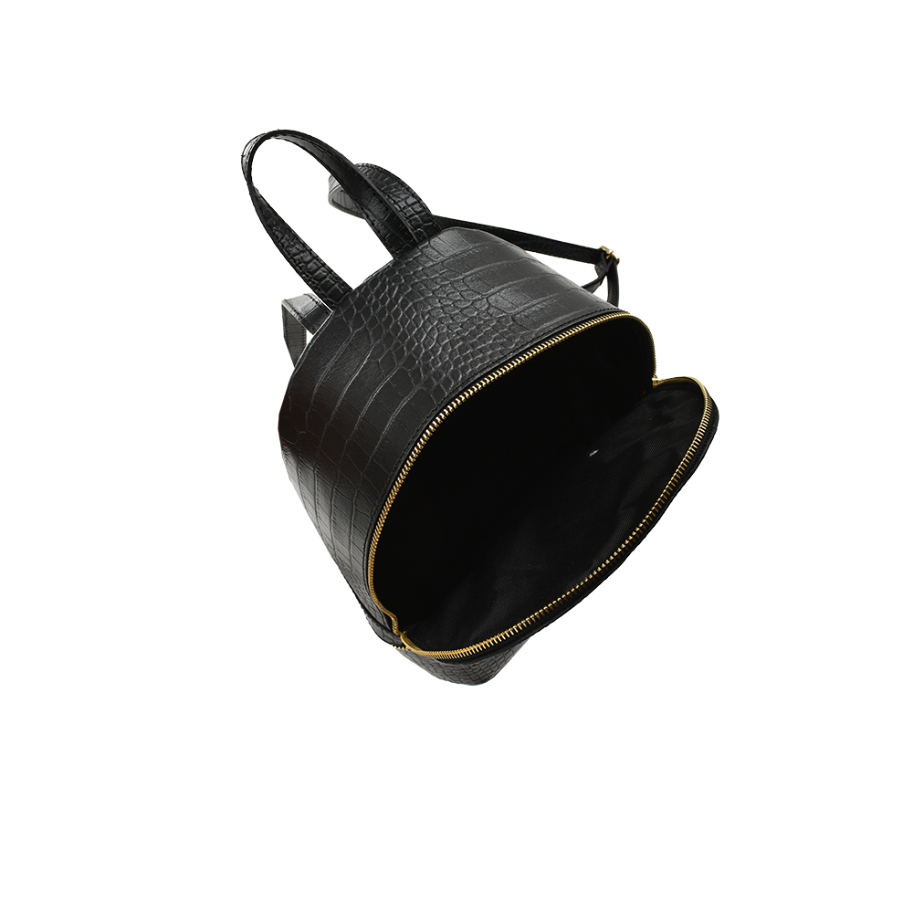 Rucsac dama din piele naturala Antonia Moretti AM1489, Negru, #4, Bagsy