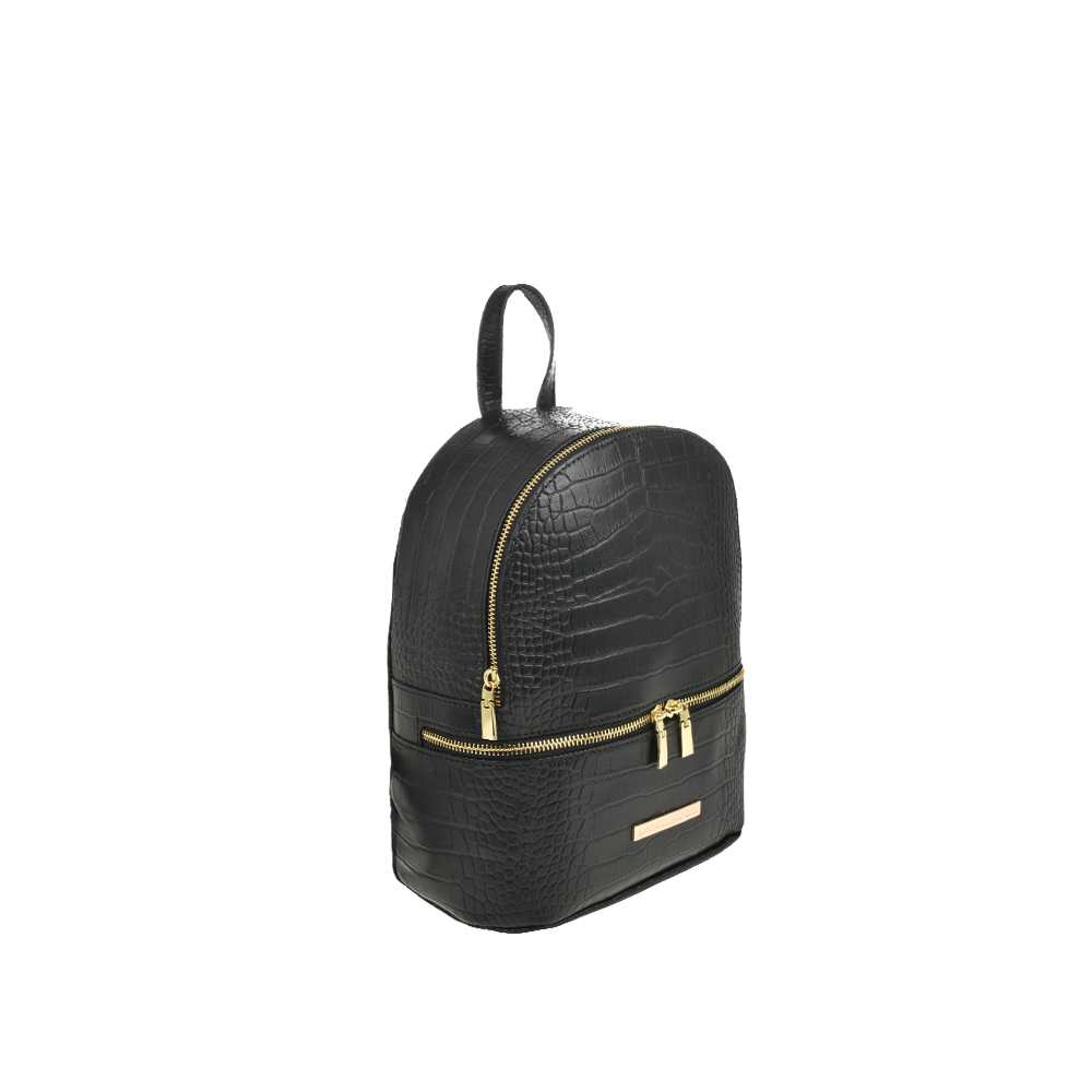 Rucsac dama din piele naturala Antonia Moretti AM1489, Negru, #2, Bagsy