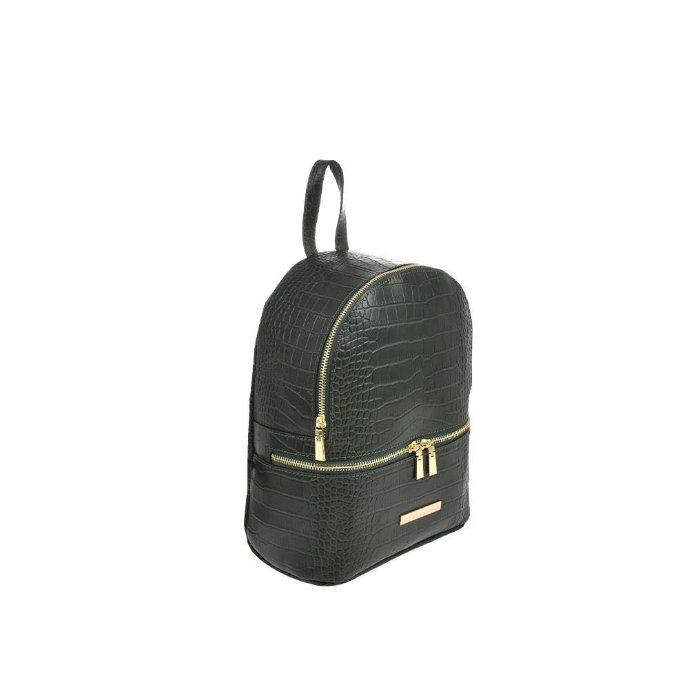 Rucsac dama din piele naturala Antonia Moretti AM1489, Verde, #2, Bagsy