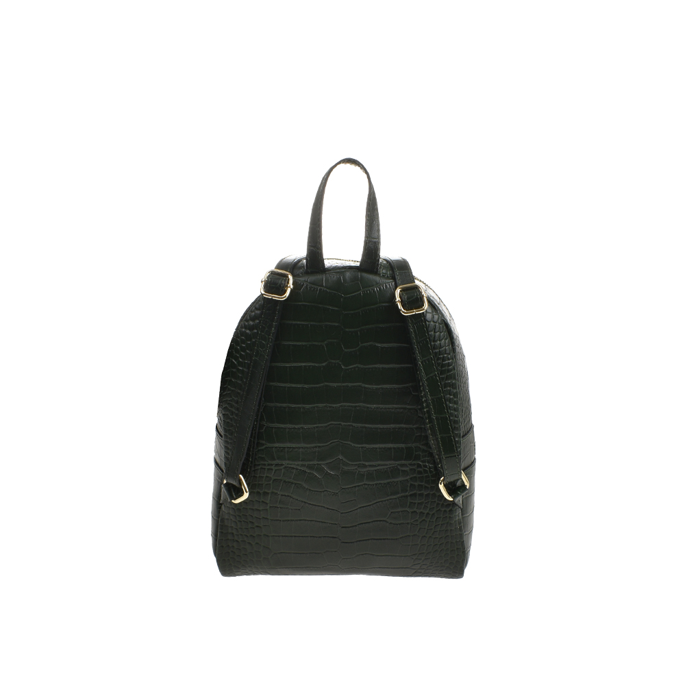 Rucsac dama din piele naturala Antonia Moretti AM1489, Verde, #3, Bagsy