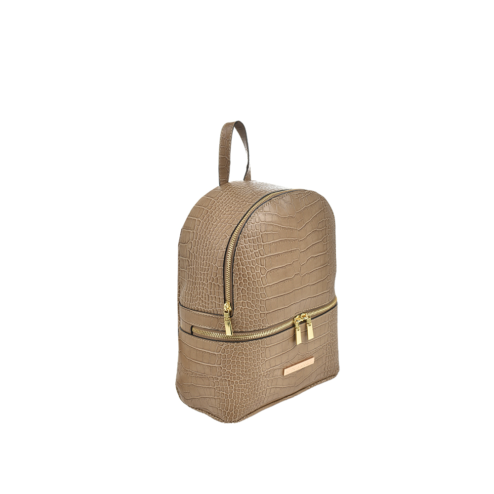 Rucsac dama din piele naturala Antonia Moretti AM1489, Grej, #2, Bagsy